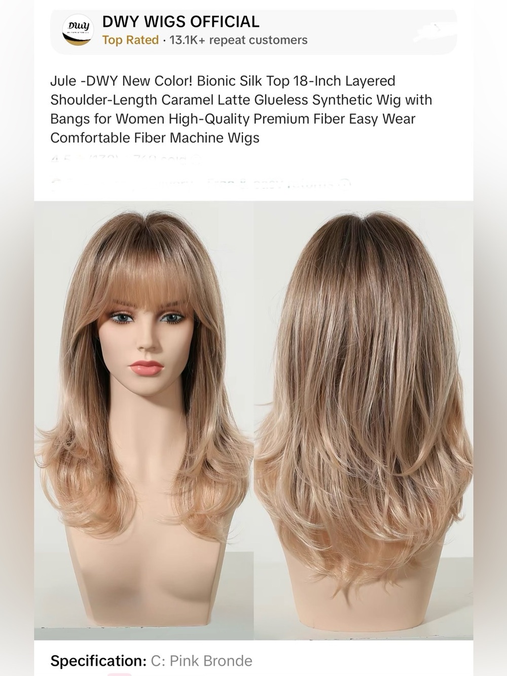 DWY Jule in pink blonde